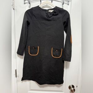 Hope & Henry Dress Girls 12 Black Ponte Knit Riding Equestrian Organic Classic